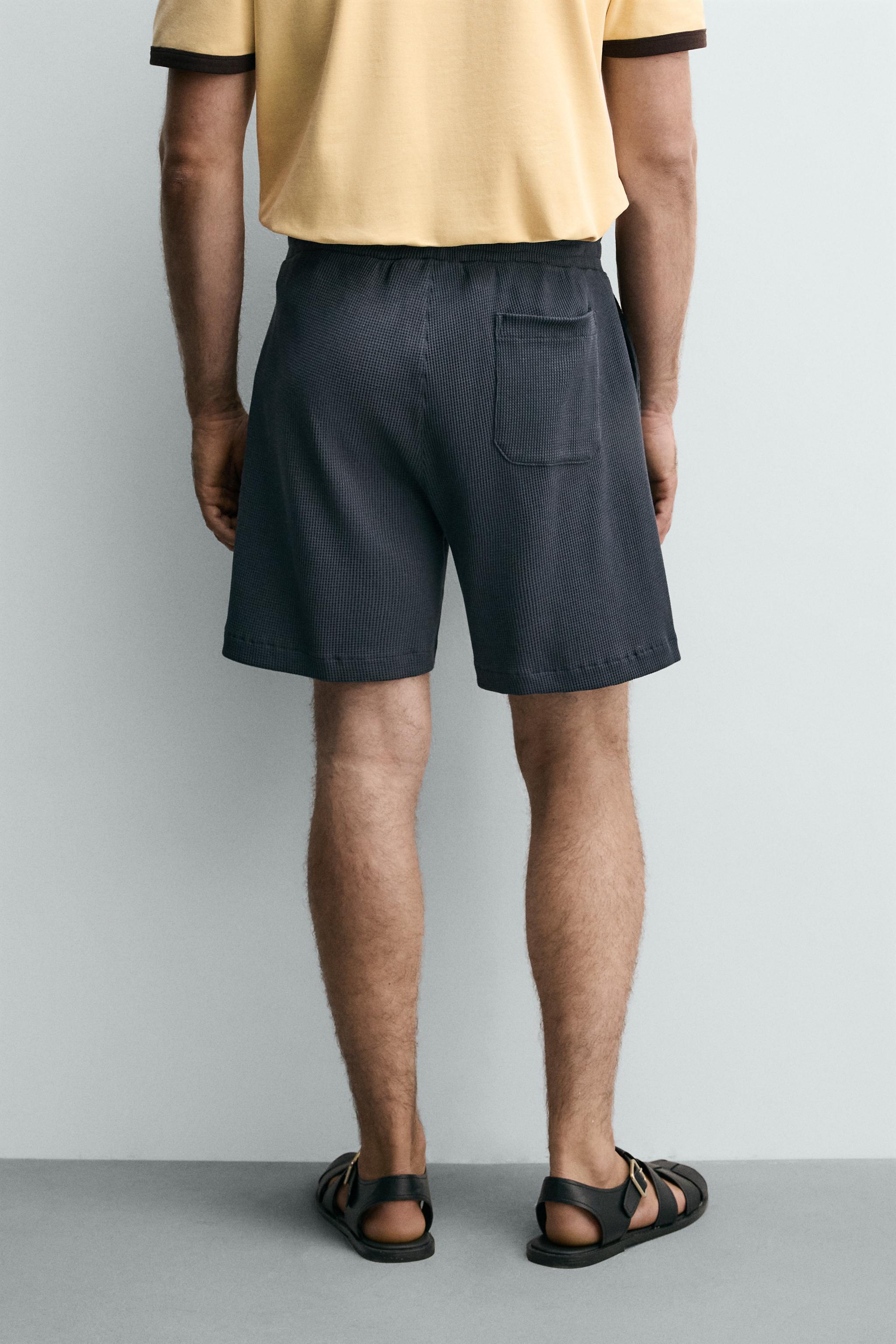 WAFFLE TEXTURE JOGGER SHORTS